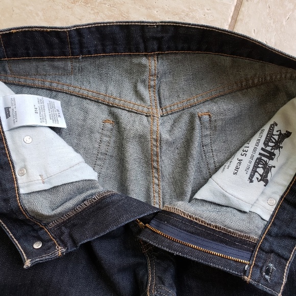 LEVI'S MENS 514 STRAIGHT JEANS:PRE-OWNED 34 X 30 (PAIR #1) - Picture 8 of 14